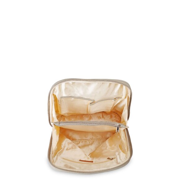 Ladies’ Grey Vegan Leather Backpack – Top Handle Daypack - Picture 5 of 10